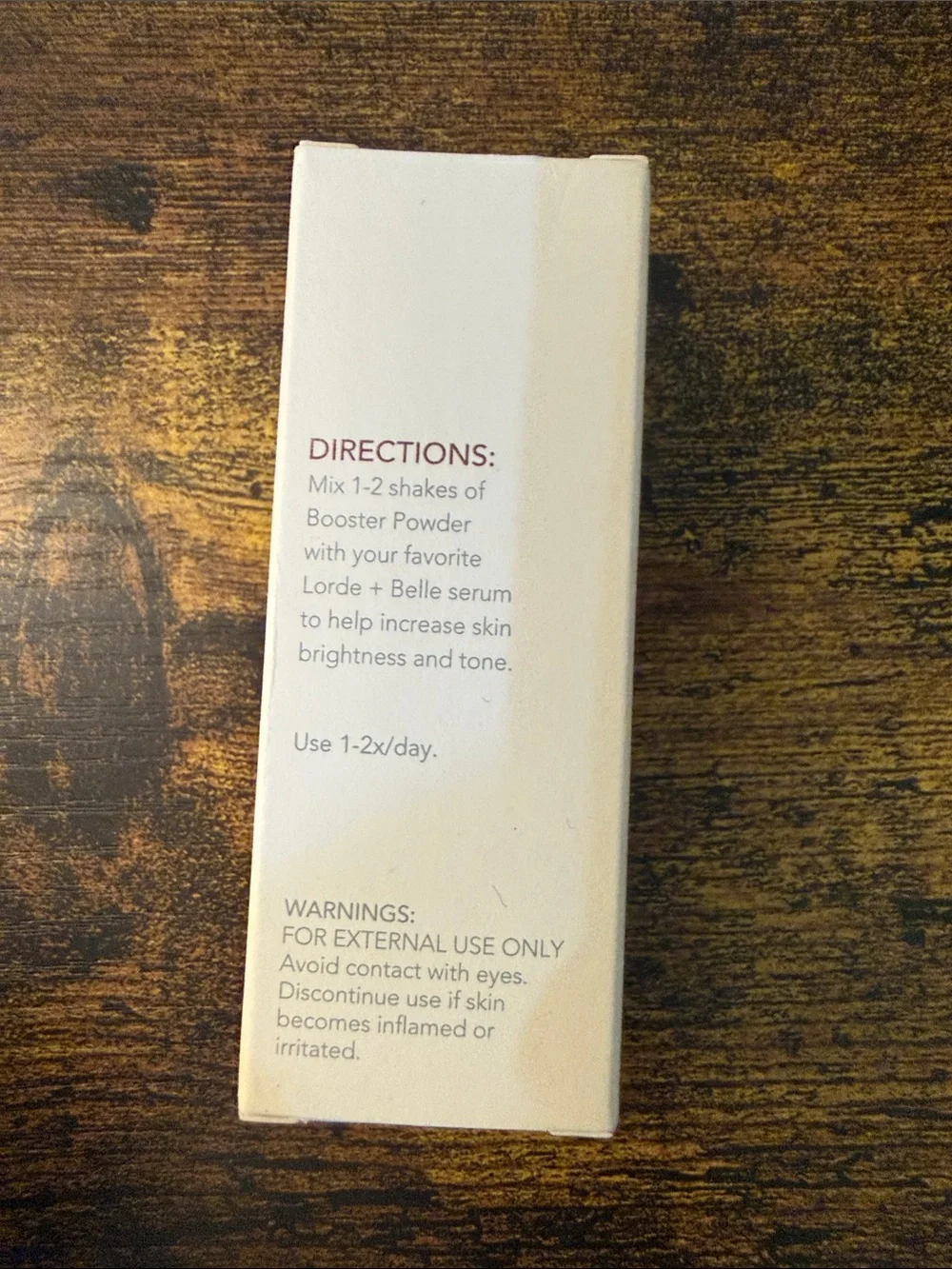 Lorde + Belle C+ Brightening Booster powder